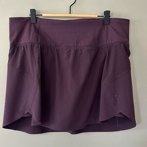 Athleta Run With It Skort Sz 1X Agate‎ Purple